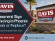 Monument Sign Refacing in Phoenix: Repair or Replace?