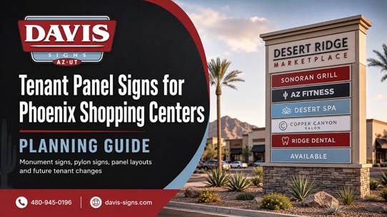 Tenant Panel Signs for Phoenix Shopping Centers